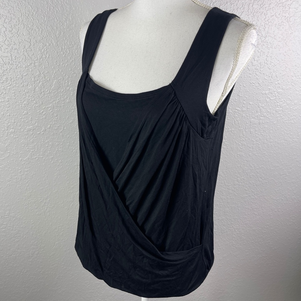 Black top with ruching - Picture 6 of 7